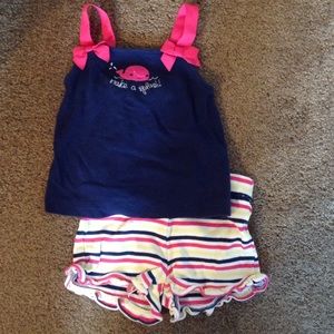 Matching Top and short set.