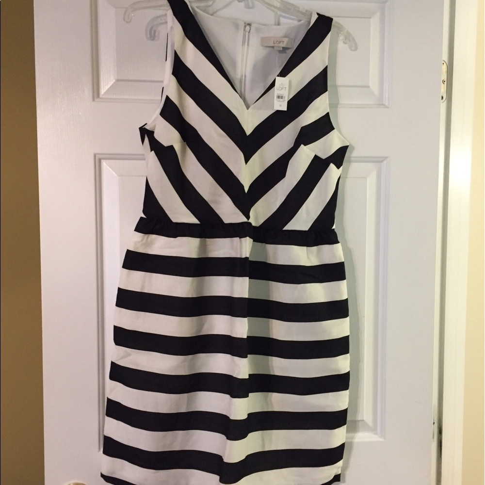 LOFT striped dress