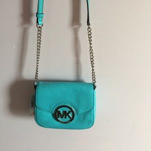 Michael Kors Leather Purse Blue