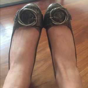 Gunmetal Dr. Scholl's flats