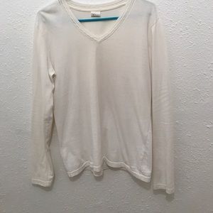 Off white Full sleeve v neck