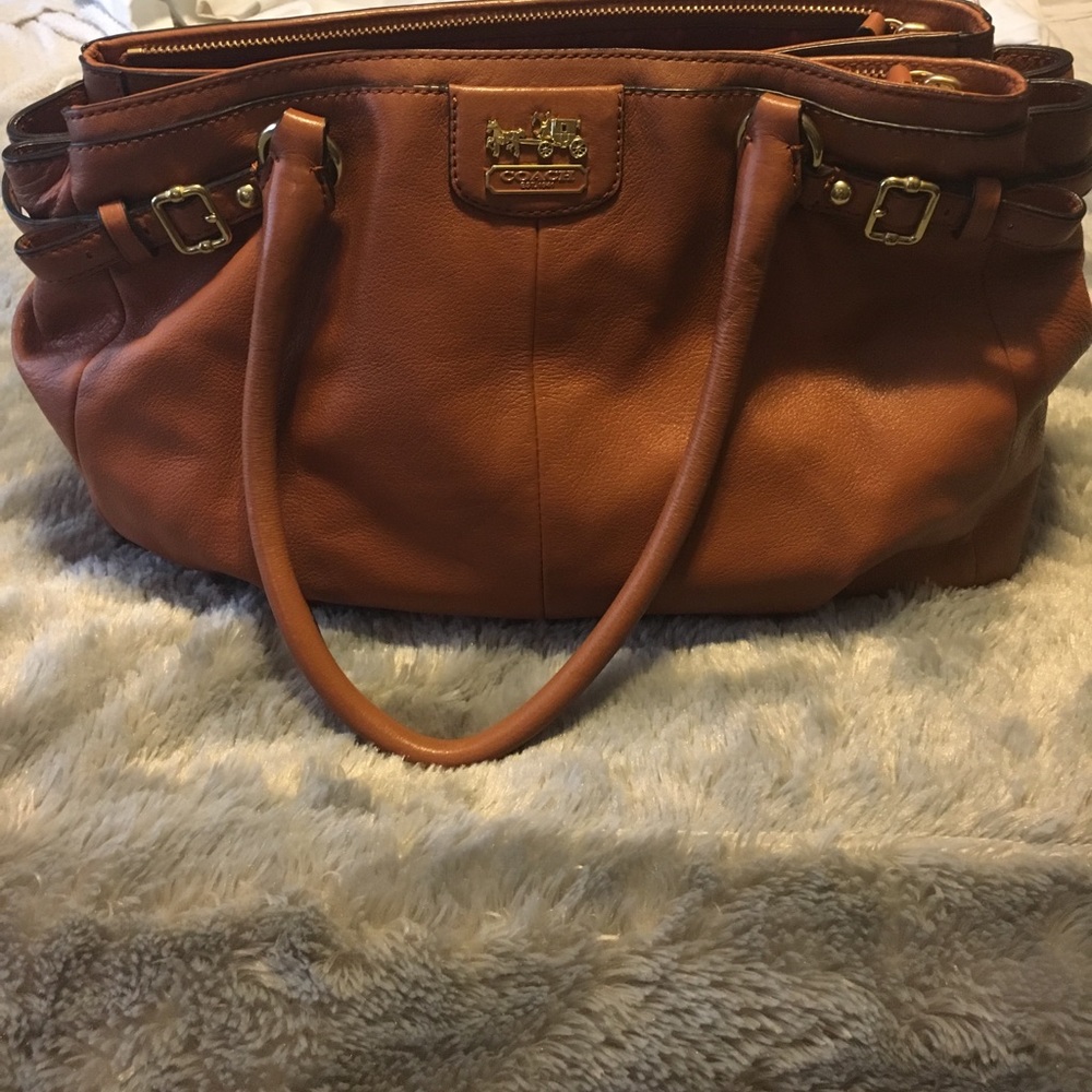 Flash Sale Coach brown leather bag