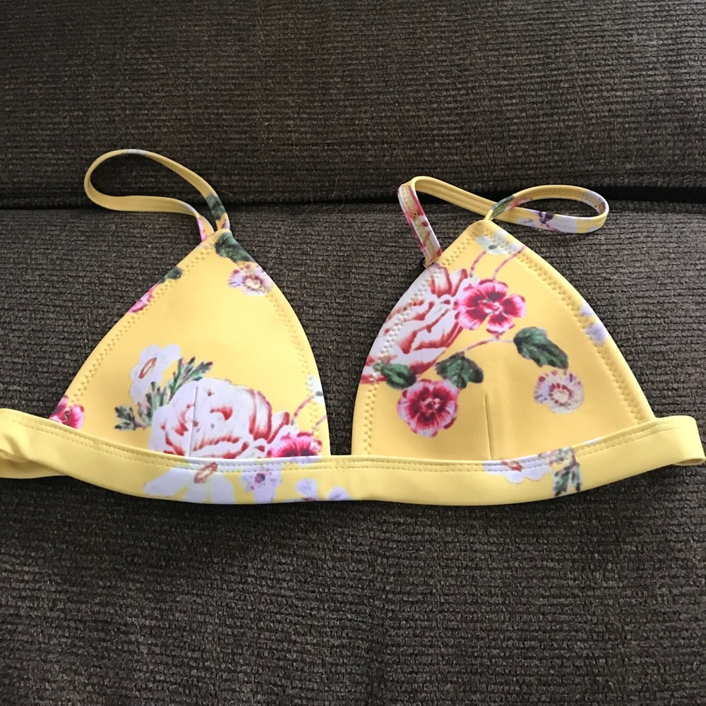 Flower neoprene bikini top! Sale