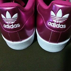 metallic pink superstars