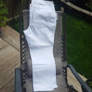 BNWT White denim pants