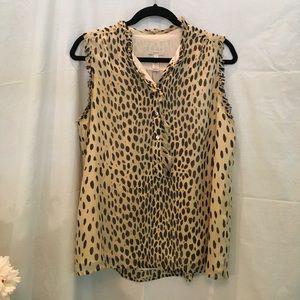 Jcrew leopard shift top