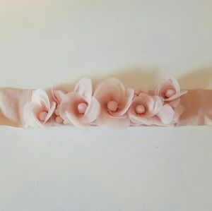 Vera Wang White, blush/ light pink bridal sash