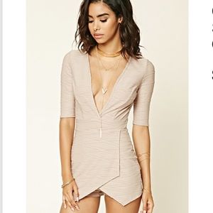 Forever 21 taupe romper