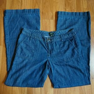 J. Crew City Fit Wide Leg Pants