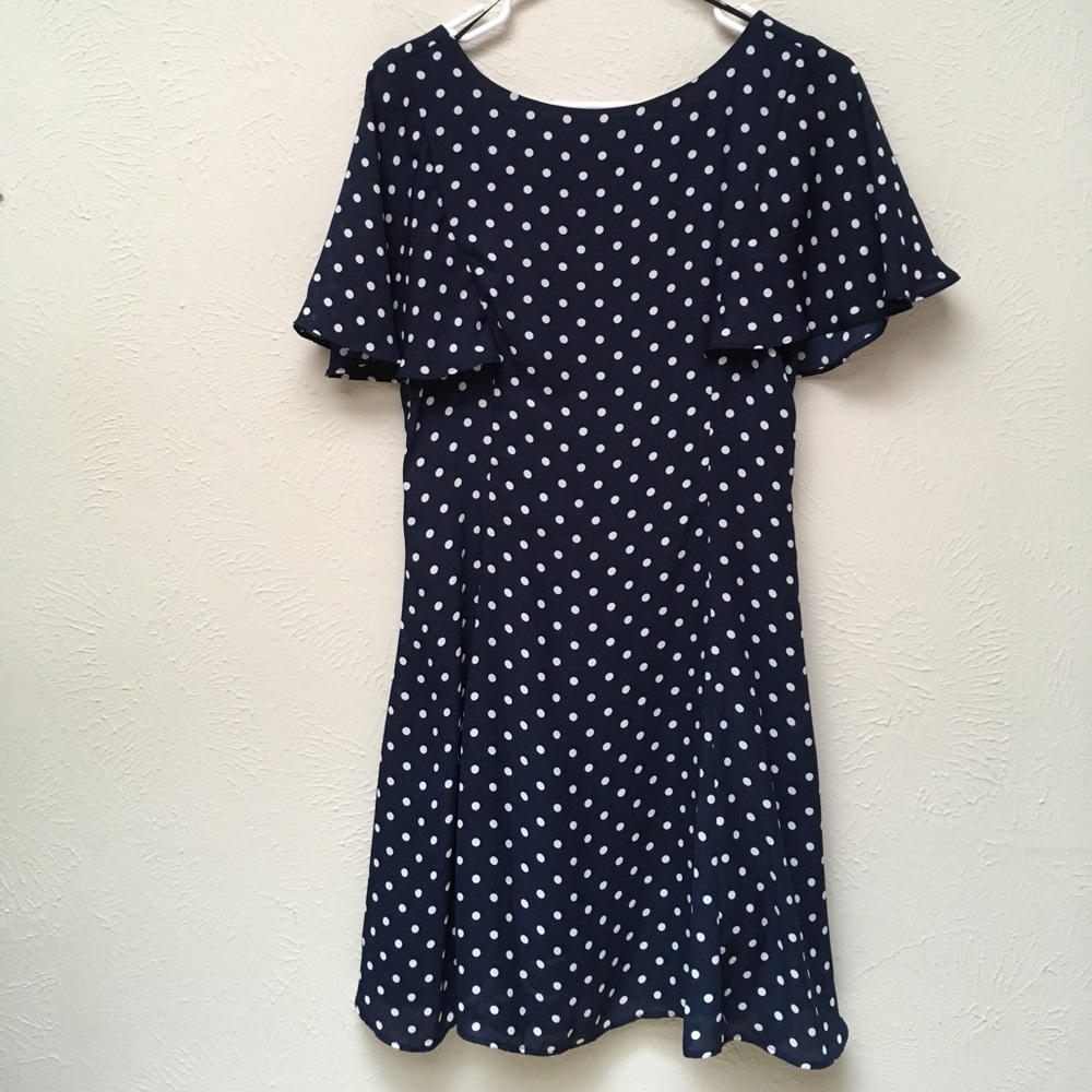 DONATING SOON: Blue polka dot Zara dress