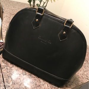 Black Leather Huang Niu bag