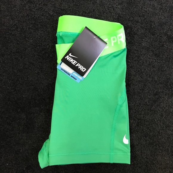 Green Nike Pro Compression Shorts - Picture 3 of 3