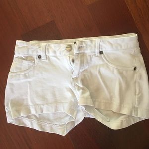 White short shorts
