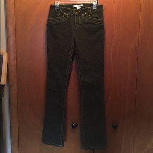 Hilfiger Corduroy Hipster Pants Sz 2 Green
