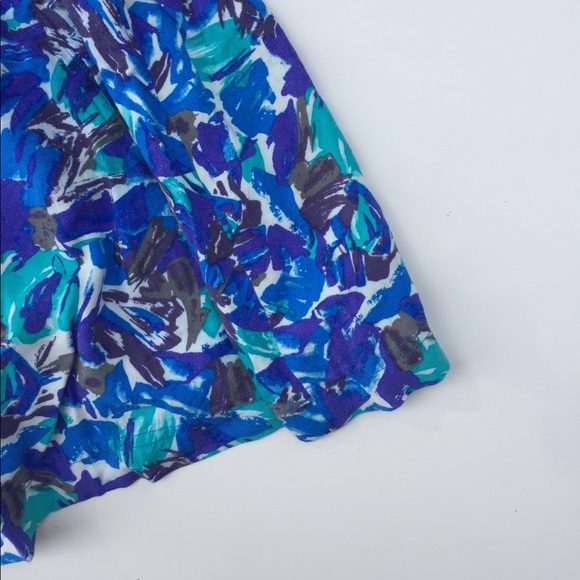 Blue Floral Spring Skirt - Picture 3 of 3