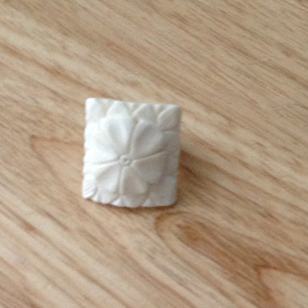 Bone carved ring
