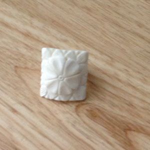 Bone carved ring