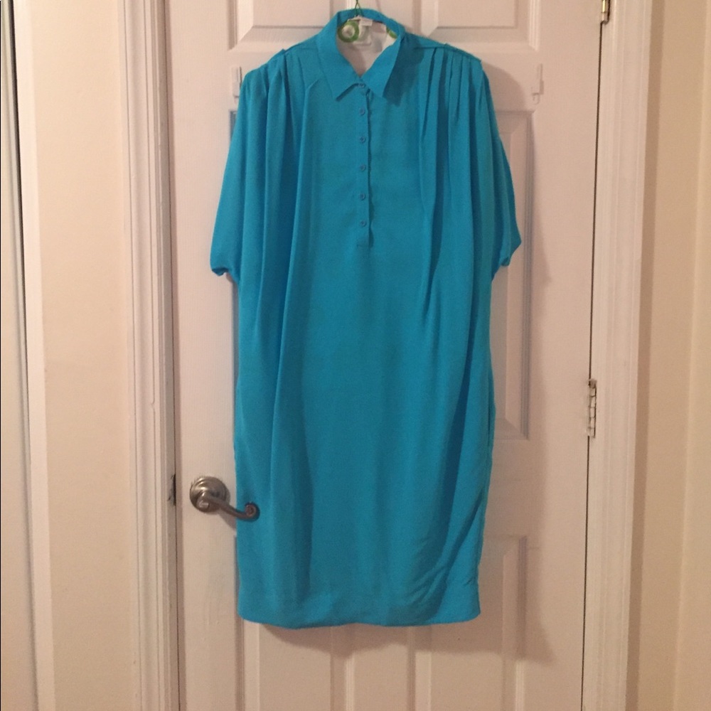 Silk short sleeve Dvf shirt dress