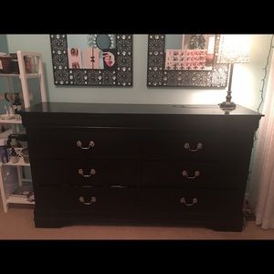Black dresser