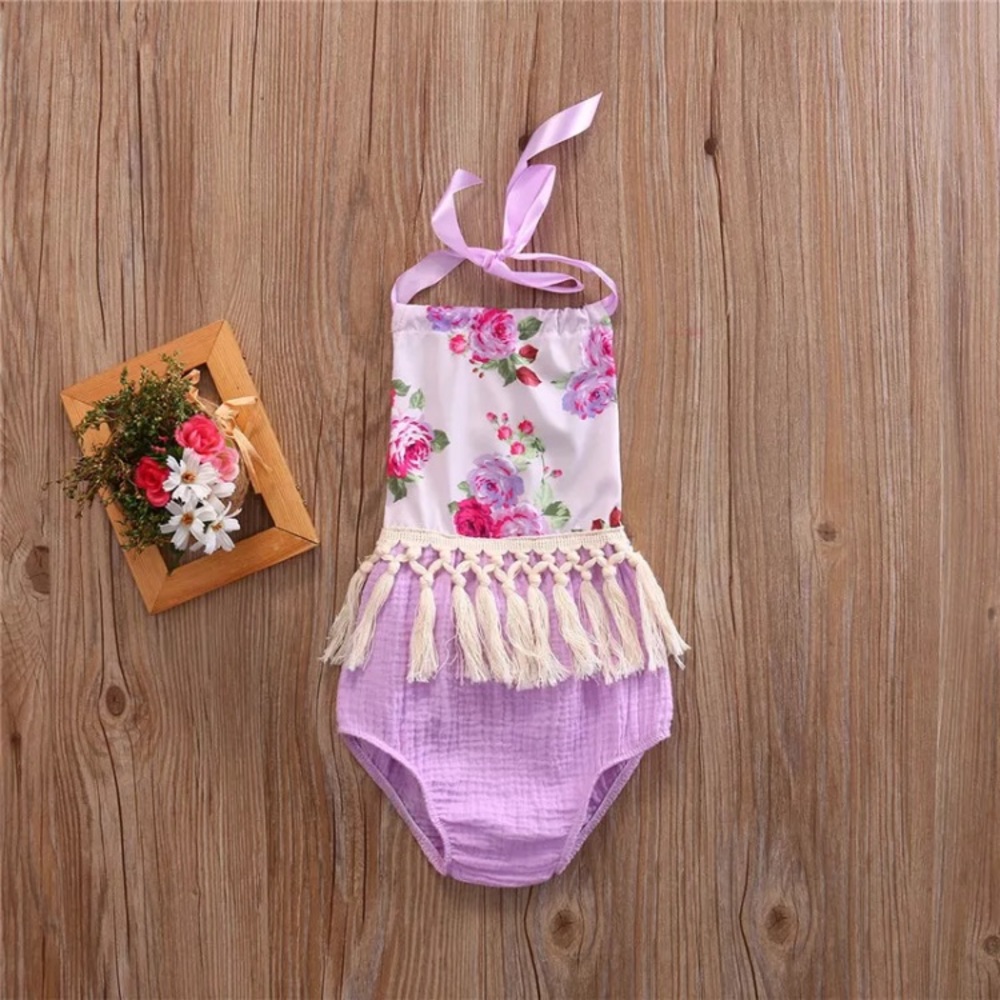 SOLD 🆕Baby Girl Tassel Romper