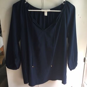 Navy blouse