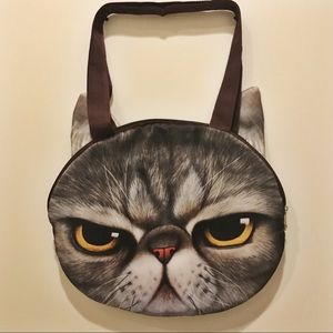 Cute cat face bag