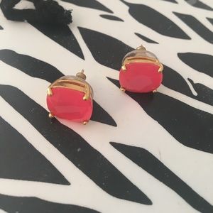RARE Kate Spade Hot Pink Small Stud Earrings