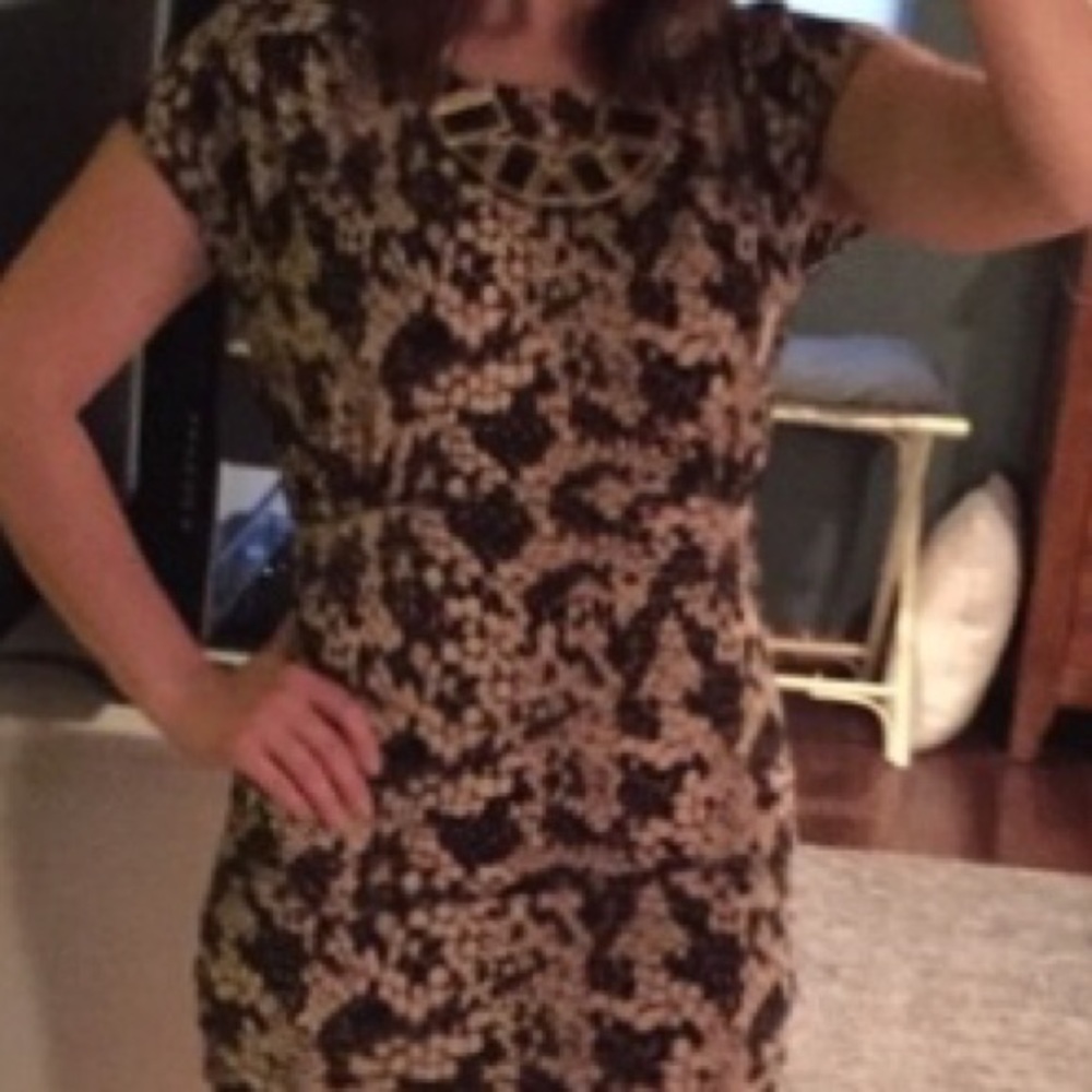 Snake print dress