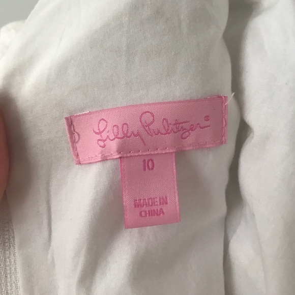 White & Gold Lilly Pulitzer Dress - Picture 3 of 4