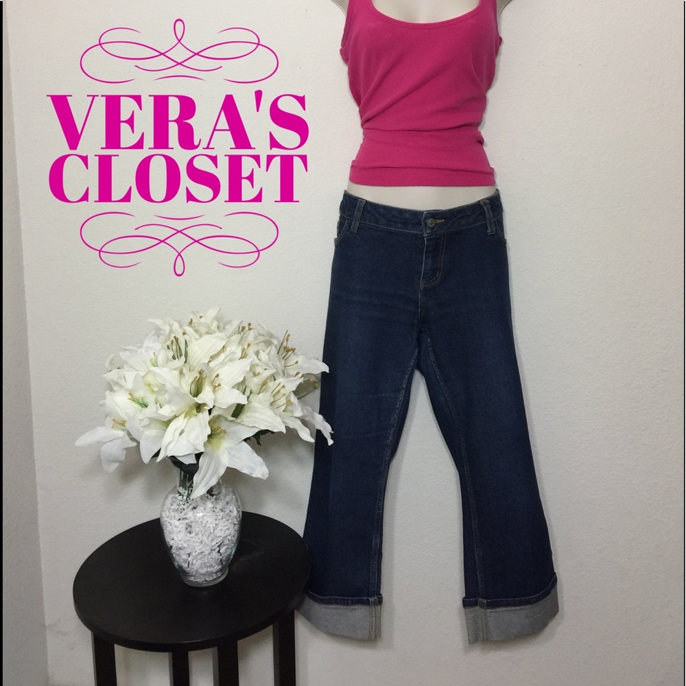 Blue Denim Capri Jeans By Old Navy