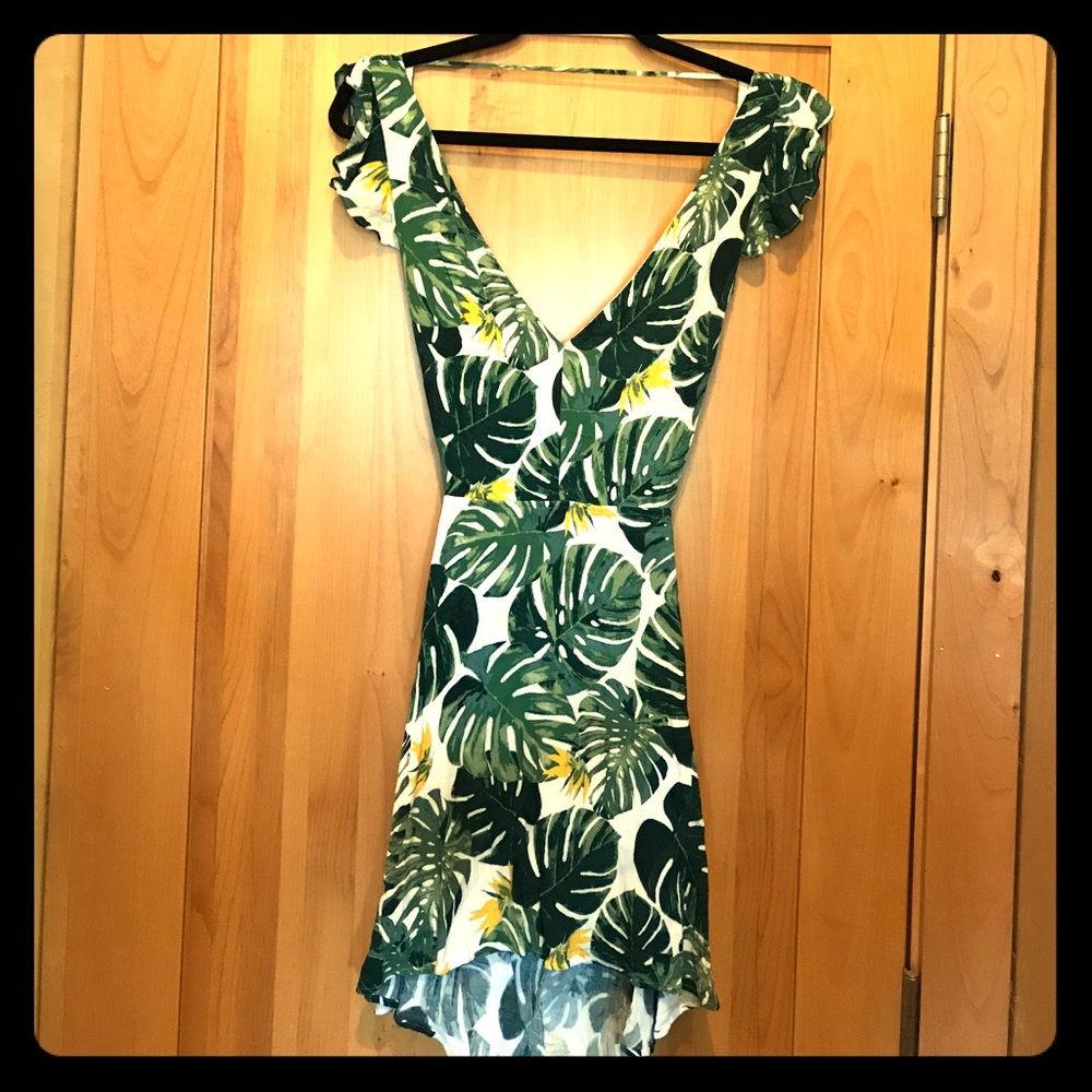 For Love and Lemons Tropical Leaf Dress