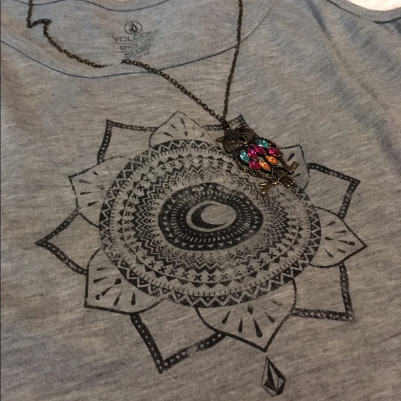 Mandala Grey tight tank crop - Picture 3 of 3