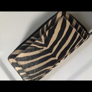 SALE Like new coach zebra wallet