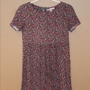 Forever 21 Babydoll Flower Print Dress