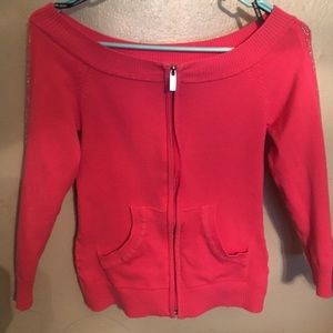 Re-Poshing: Bebe on/ off Shoulder Sweater Jacket