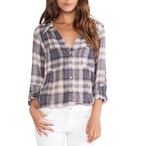 Joie plaid button down