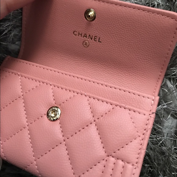🚫SOLD🚫 ✨RARE CHANEL Pink Caviar Card Holder✨ - Picture 4 of 8