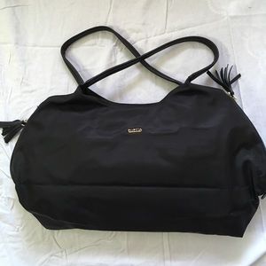 Black tote bag