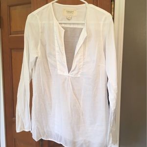 American Eagle Sheer White Tunic size 10/12 (L)