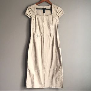 Tan cotton dress