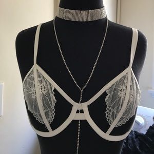 Asos White Lace Bra