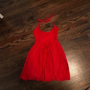 American Apparel Skater dress (red)