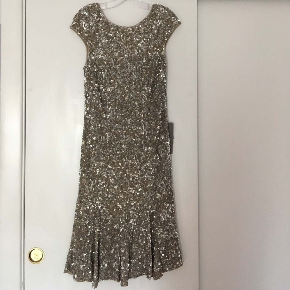 Sequin flair cocktail dress
