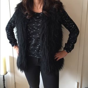 Faux fur vest