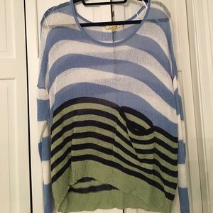 Striped sweater with pocket