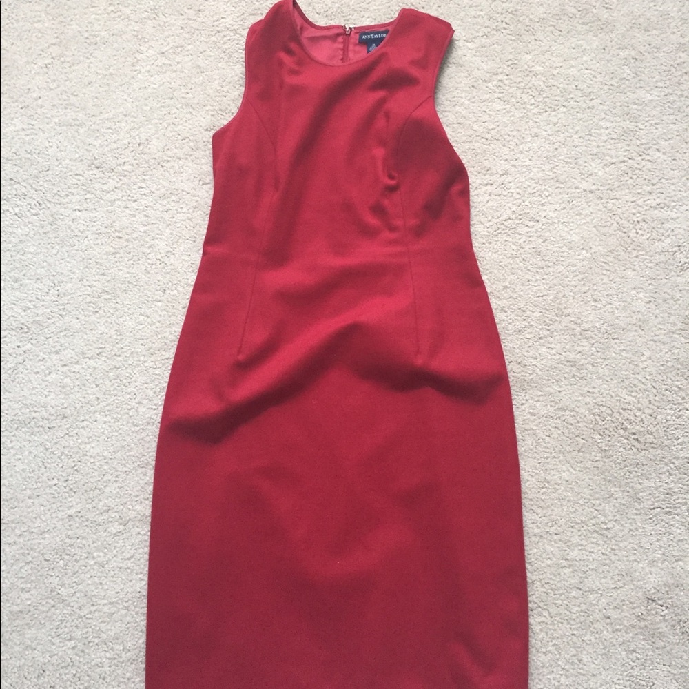 Red Ann Taylor dress