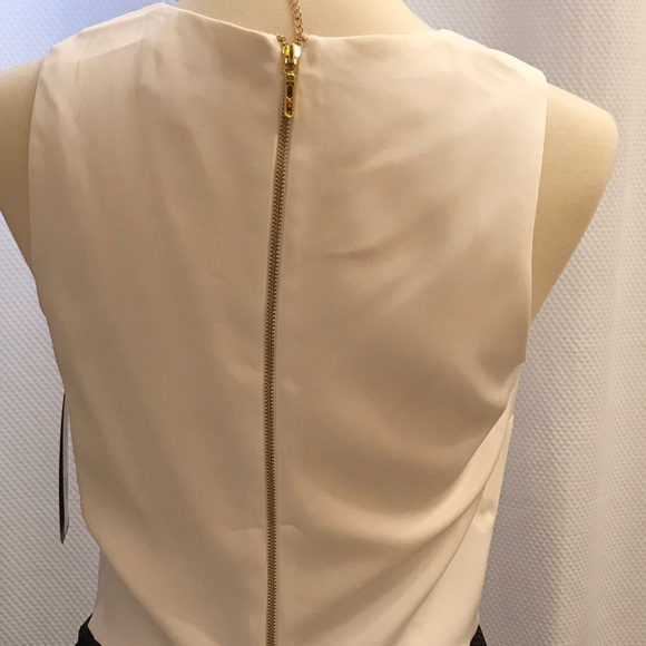 🛍Nicole Miller Sleeveless Ivory Crop Top. - Picture 4 of 7