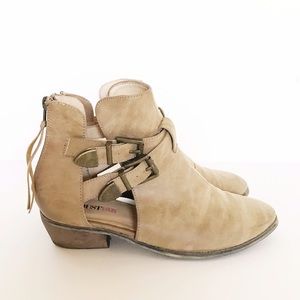 JustFab Shoes - Tan Buckle Booties JustFab Shoes - Tan Buckle Booties