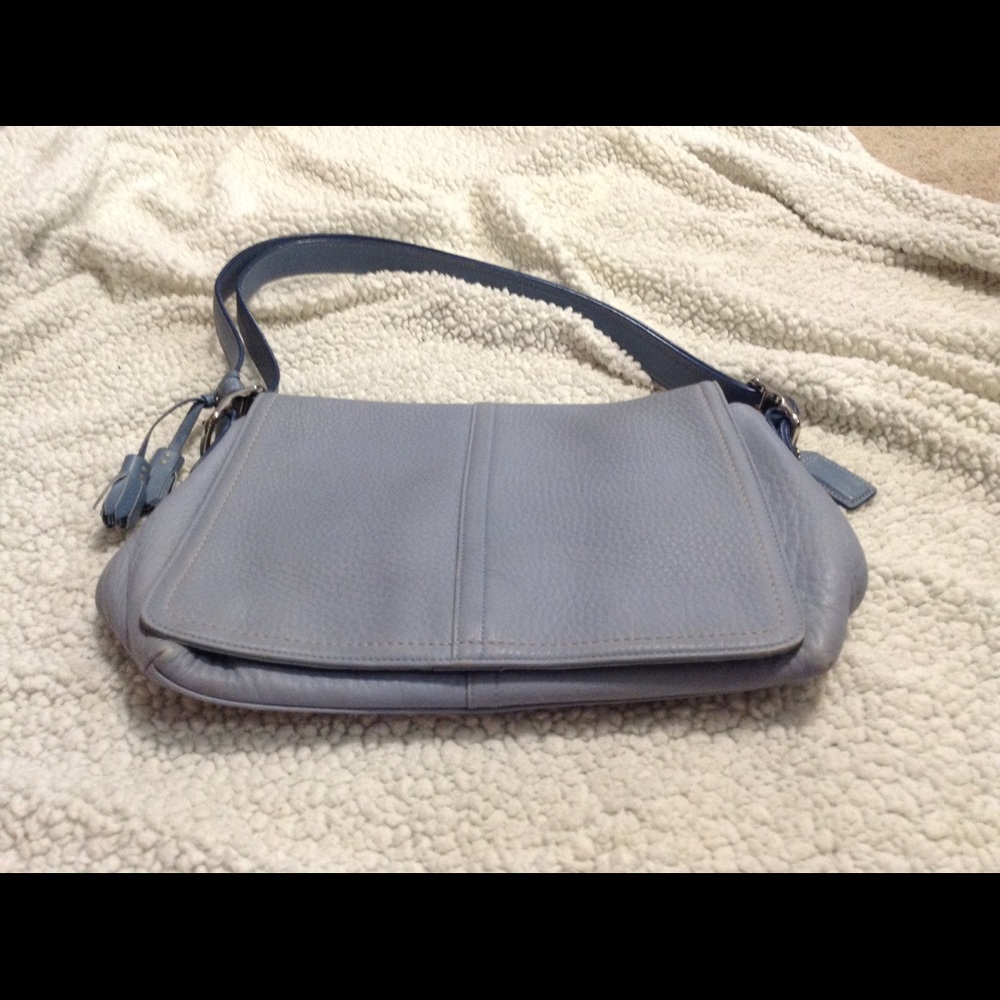 Coach Blue Leather Hobo