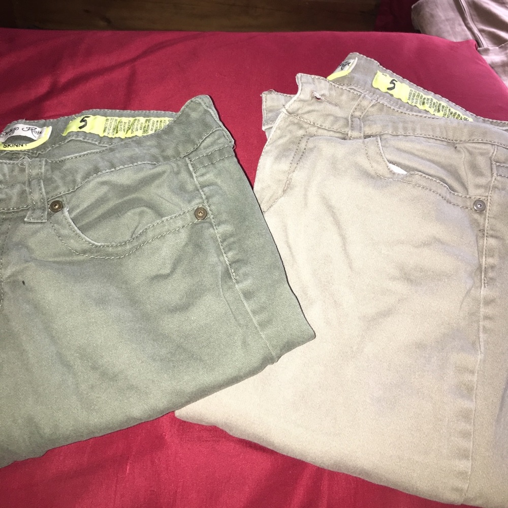Green pair of indigo reign jeans-tan ones SOLD